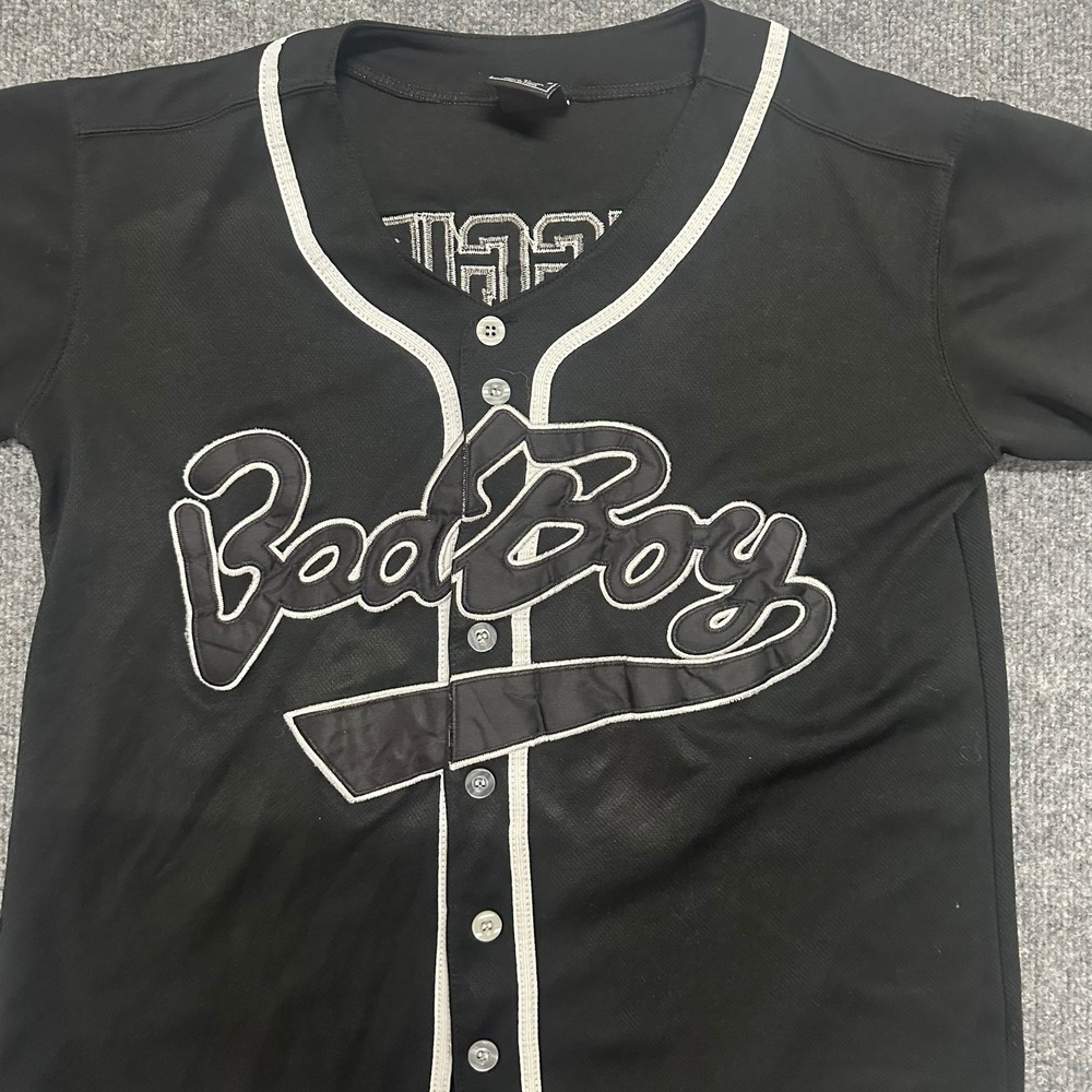 Molpe Baseball Jersey Mens Size M Black Biggie Smalls Bad Boy Records Stitched